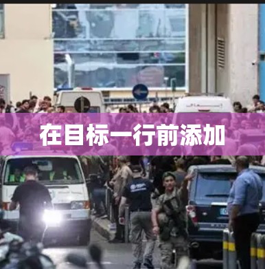 在目标一行前添加