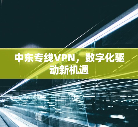 中东专线VPN,数字化驱动新机遇 中东专线VPN,数字化驱动新机遇