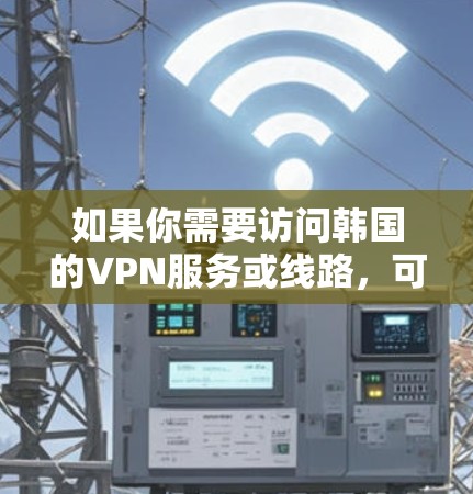 如果你需要访问韩国的VPN服务或线路,可以选择一些知名的VPN提供商,他们通常会提供稳定且安全的连接。以下是一些常用的VPN服务 如果你需要访问韩国的VPN服务或线路,可以选择一些知名的VPN提供商,他们通常会提供稳定且安全的连接。以下是一些常用的VPN服务