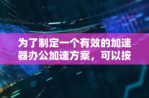 为了制定一个有效的加速器办公加速方案，可以按照以下步骤进行