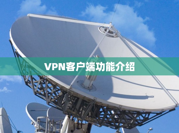 VPN客户端功能介绍 VPN客户端功能介绍