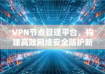 VPN节点管理平台，构建高效网络安全防护新体系
