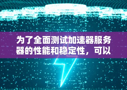 为了全面测试加速器服务器的性能和稳定性，可以按照以下步骤进行