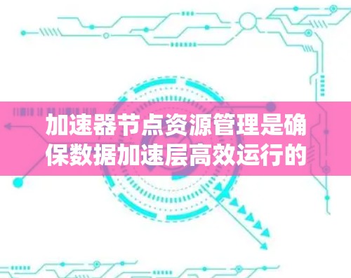 加速器节点资源管理是确保数据加速层高效运行的关键环节，涉及多个方面的策略和技术。以下是对加速器节点资源管理的系统性总结
