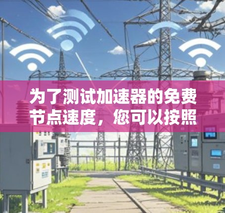 为了测试加速器的免费节点速度，您可以按照以下步骤操作