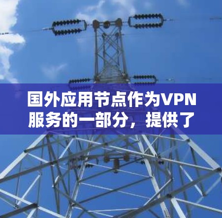 国外应用节点作为VPN服务的一部分，提供了多种功能和优势，适用于不同需求的用户。以下是关于国外应用节点的详细分析和总结