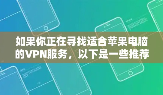 如果你正在寻找适合苹果电脑的VPN服务，以下是一些推荐
