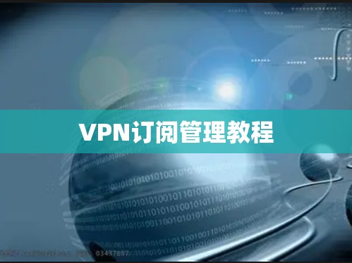 VPN订阅管理教程