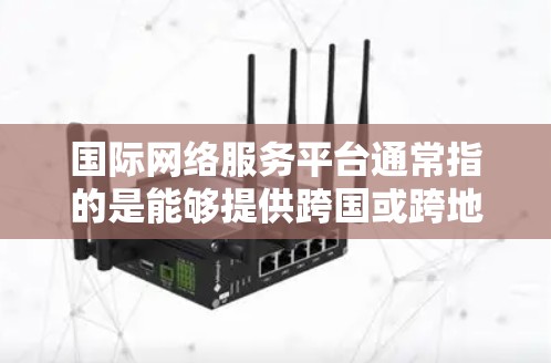 国际网络服务平台通常指的是能够提供跨国或跨地区网络服务的平台，涵盖互联网基础设施、数据传输、云计算、网络安全等多个方面。常见的国际网络服务平台包括